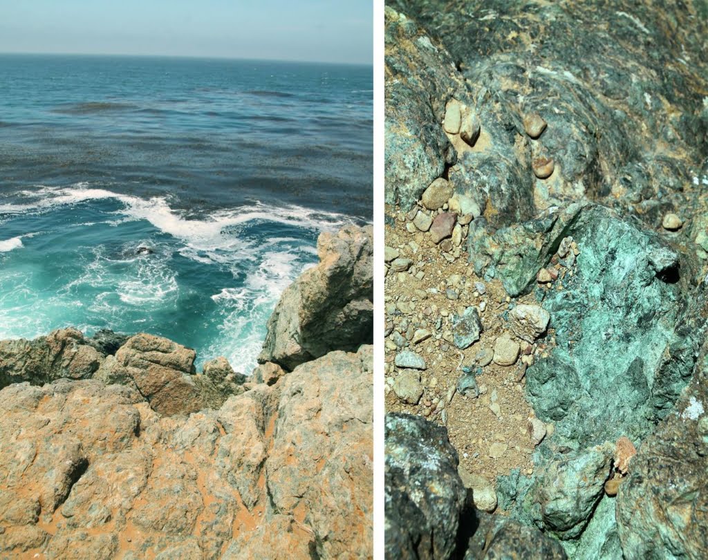 Jade Cove in Big Sur is known for its jade-hued cove overlooking the ocean