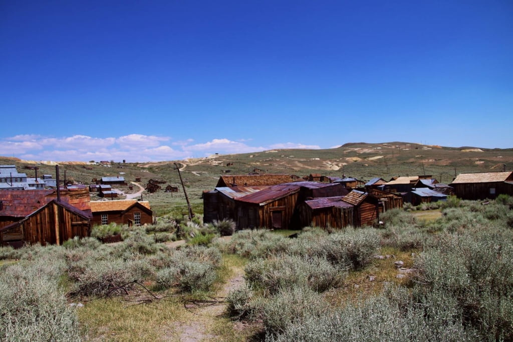 The Bodie Ghost Town in the Sierra Nevadas of Mono County is one of America's most historic & haunted ghost towns!