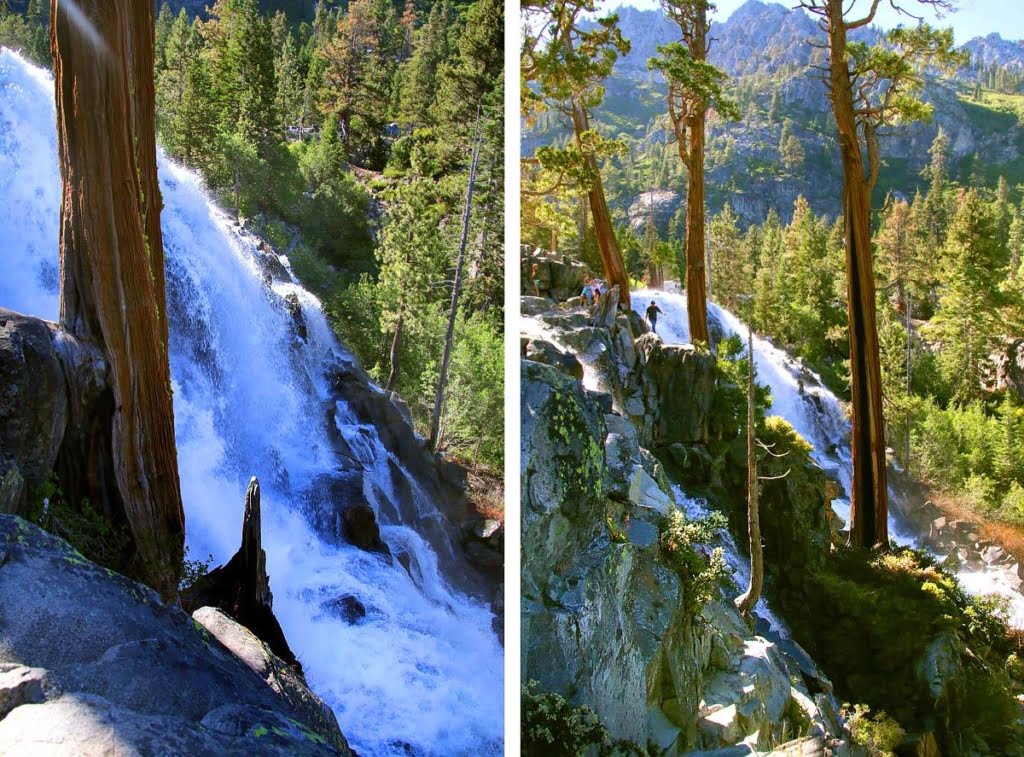 Take a quick hike to one of Lake Tahoe's massive waterfalls, Lower Eagle Falls