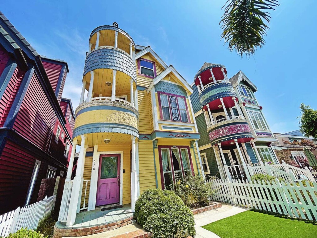 Huntington Beach Painted Ladies Hidden California